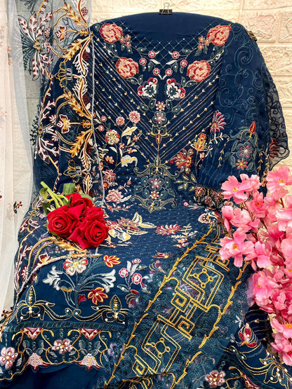 257 Mushq Georgette Pakistani Salwar Suits