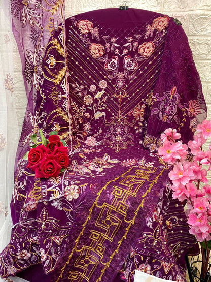 257 Mushq Georgette Pakistani Salwar Suits