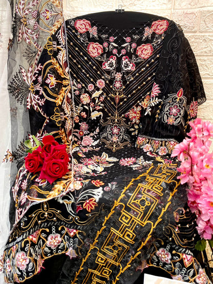 257 Mushq Georgette Pakistani Salwar Suits