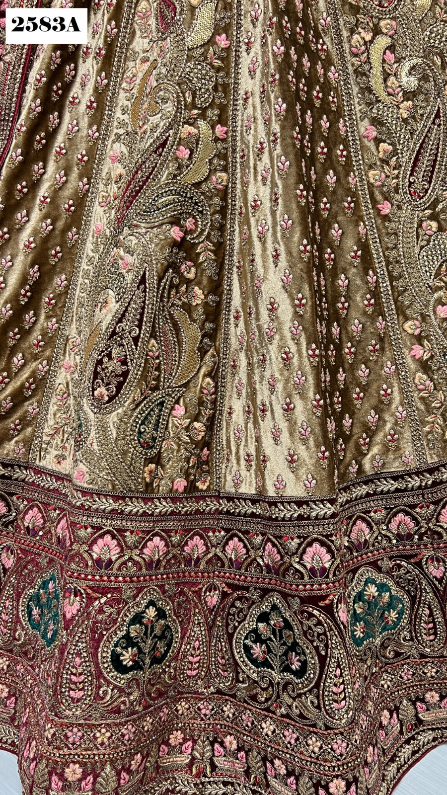 2583 Anjani Art Velvet Bridal Lehenga Choli