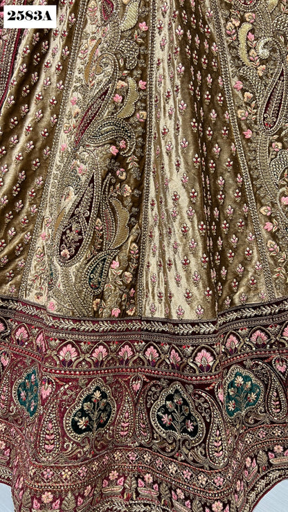2583 Anjani Art Velvet Bridal Lehenga Choli