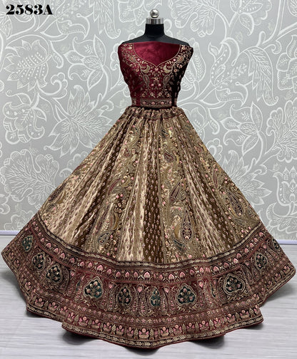 2583 Anjani Art Velvet Bridal Lehenga Choli
