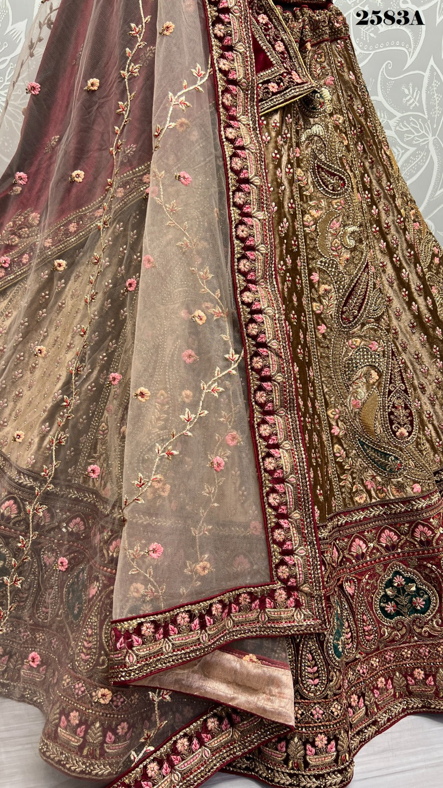 2583 Anjani Art Velvet Bridal Lehenga Choli