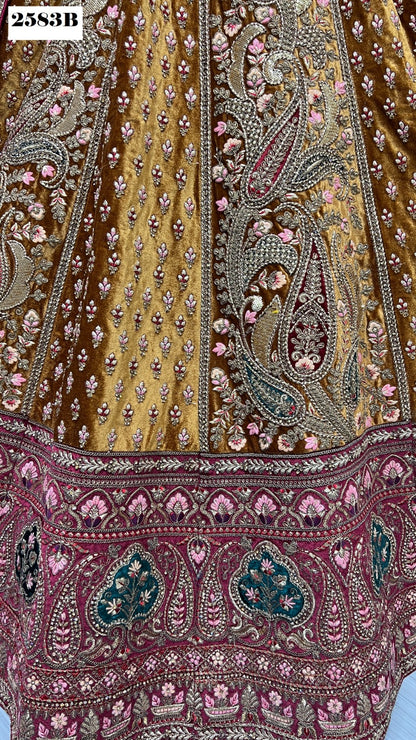 2583 Anjani Art Velvet Bridal Lehenga Choli