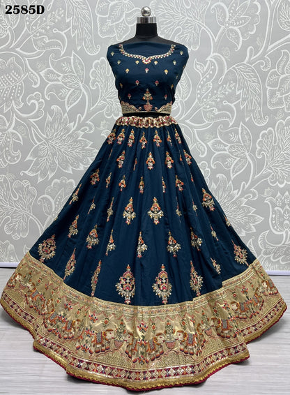 2585 Anjani Art Dola Silk Lehenga Choli