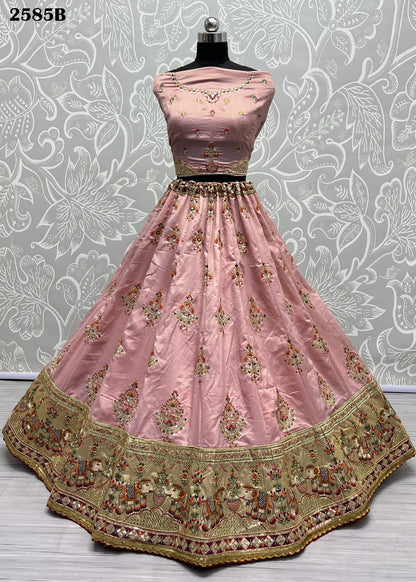 2585 Anjani Art Dola Silk Lehenga Choli