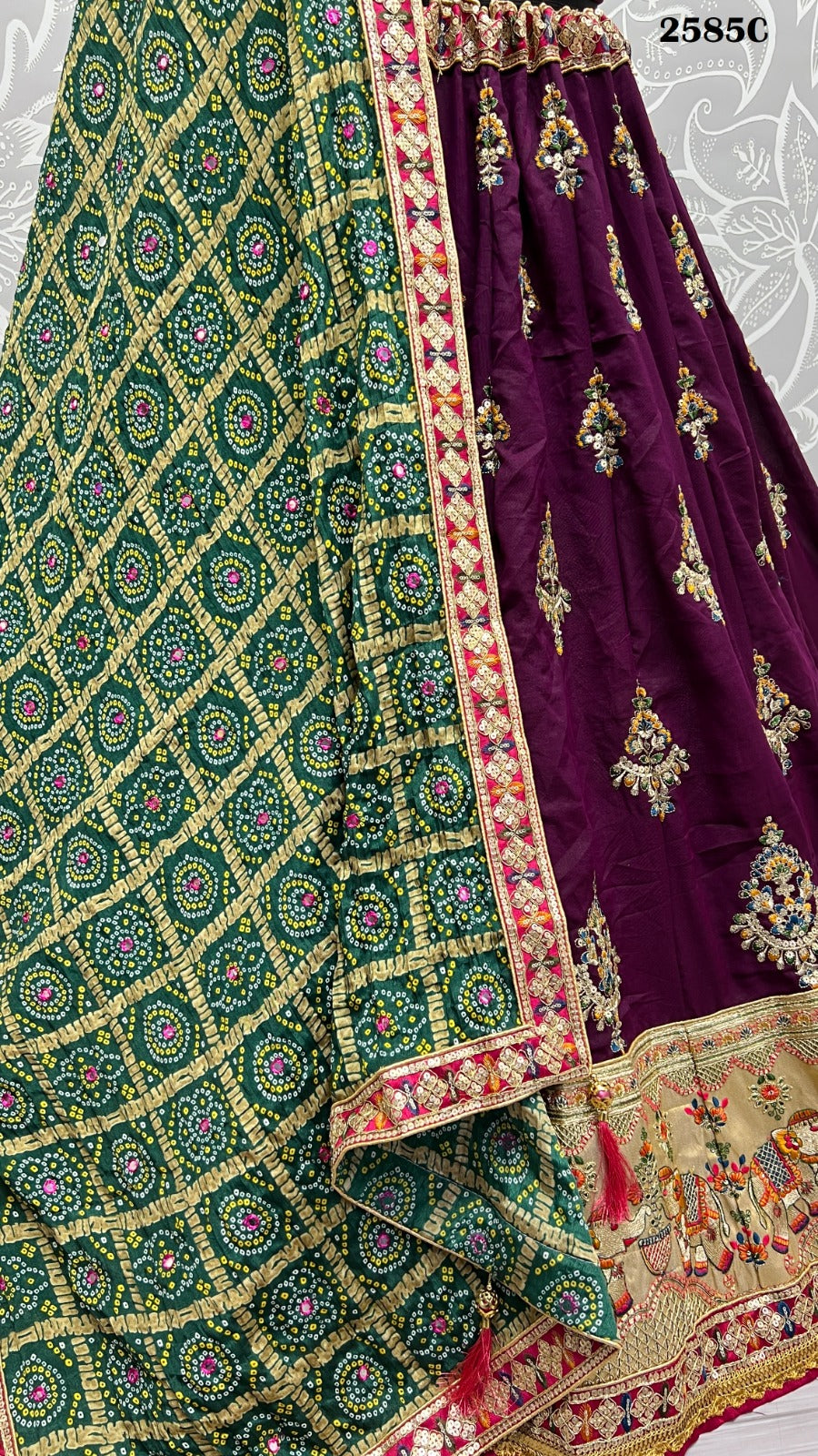 2585 Anjani Art Dola Silk Lehenga Choli