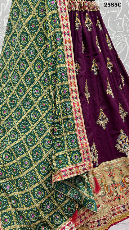 2585 Anjani Art Dola Silk Lehenga Choli