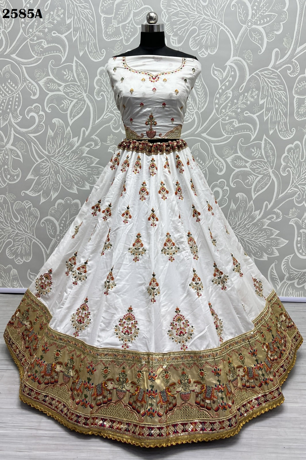 2585 Anjani Art Dola Silk Lehenga Choli