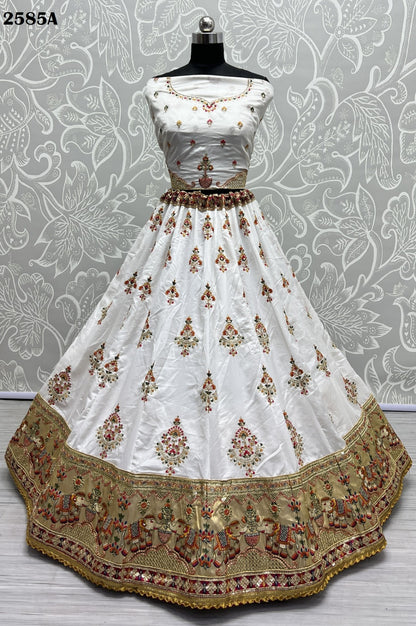 2585 Anjani Art Dola Silk Lehenga Choli