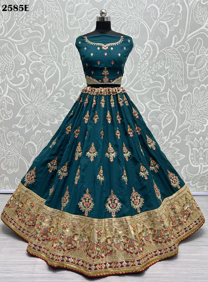2585 Anjani Art Dola Silk Lehenga Choli