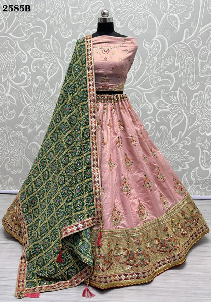 2585 Anjani Art Dola Silk Lehenga Choli