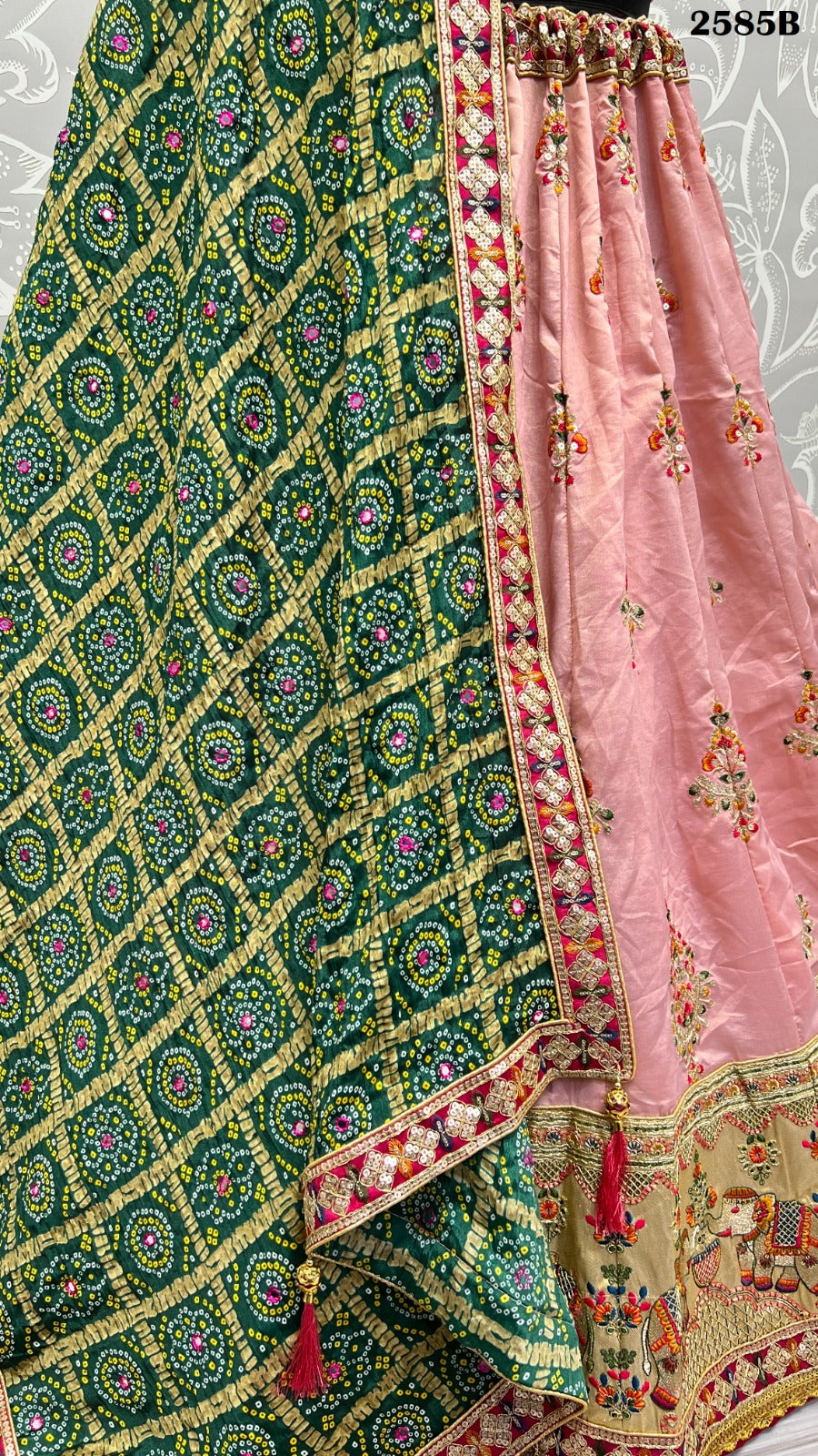 2585 Anjani Art Dola Silk Lehenga Choli