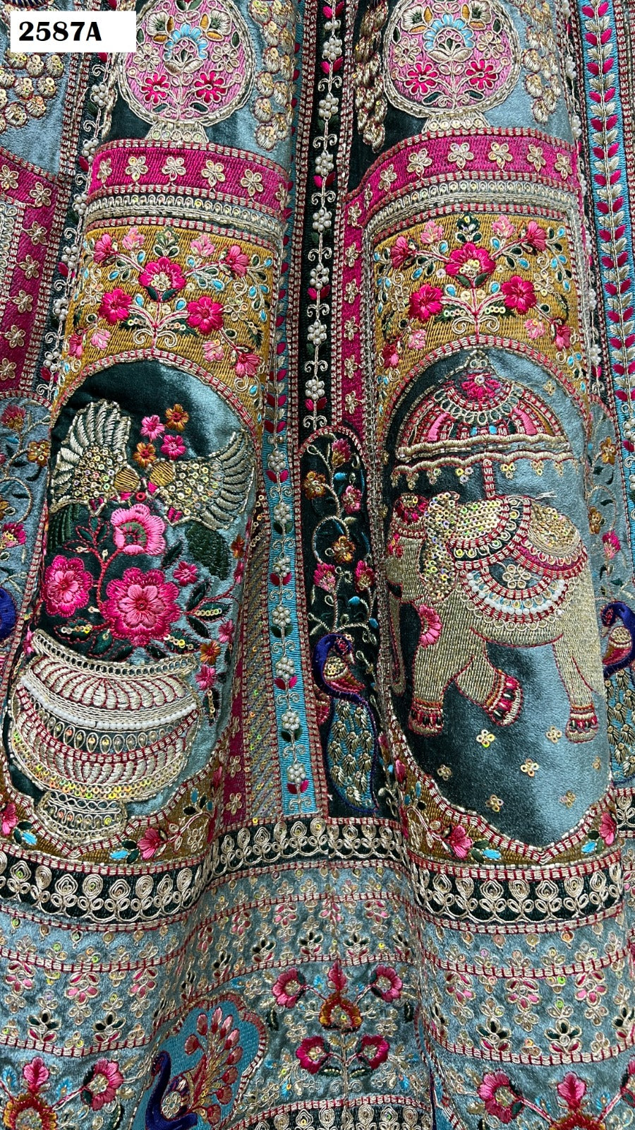 2587 Anjani Art Velvet Bridal Lehenga Choli