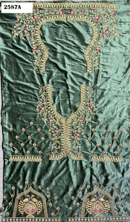 2587 Anjani Art Velvet Bridal Lehenga Choli