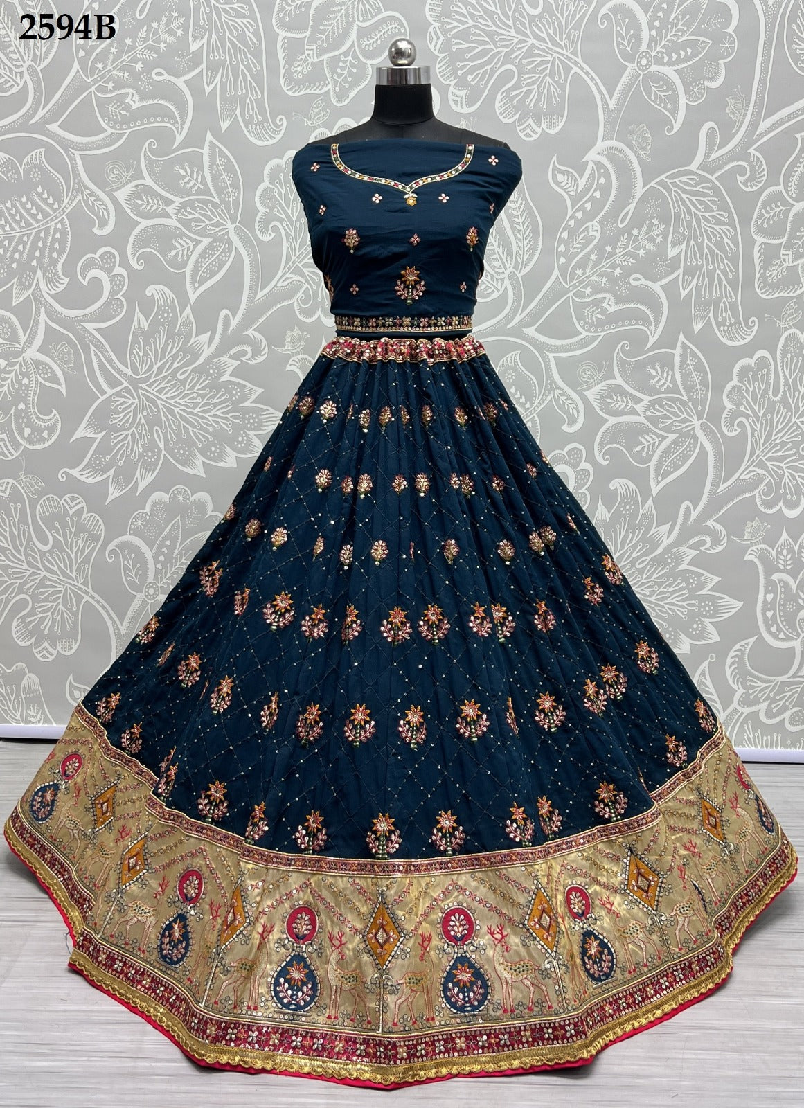 2594 Anjani Art Silk Lehenga Choli