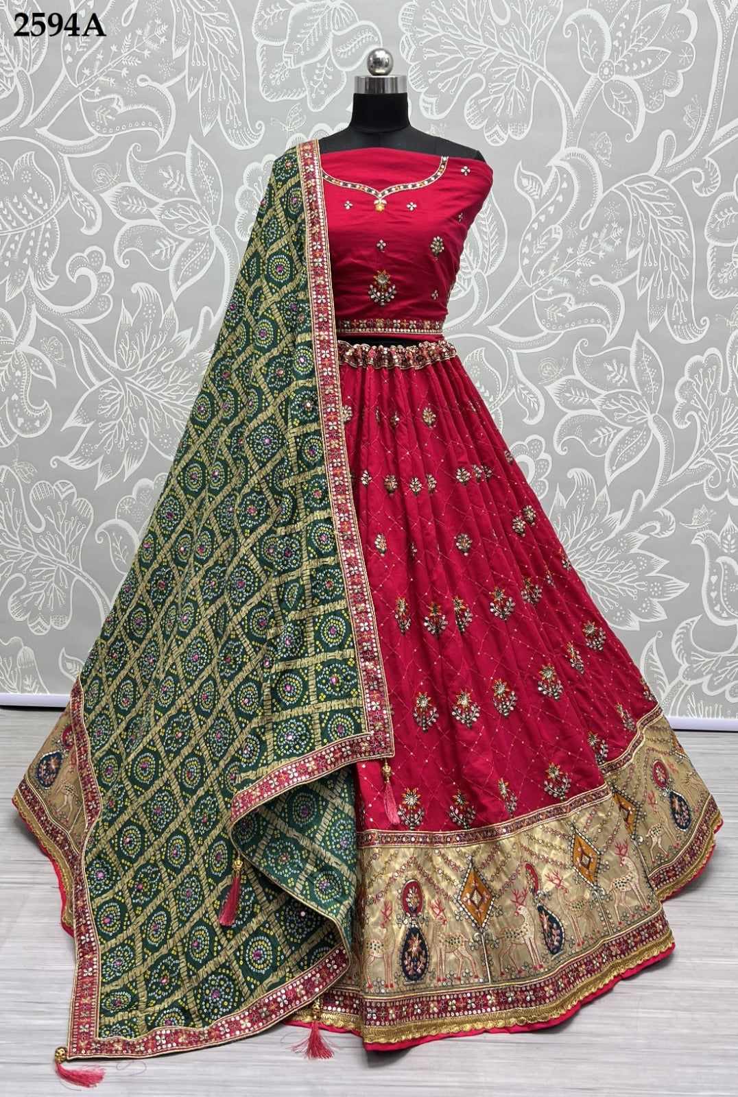 2594 Anjani Art Silk Lehenga Choli