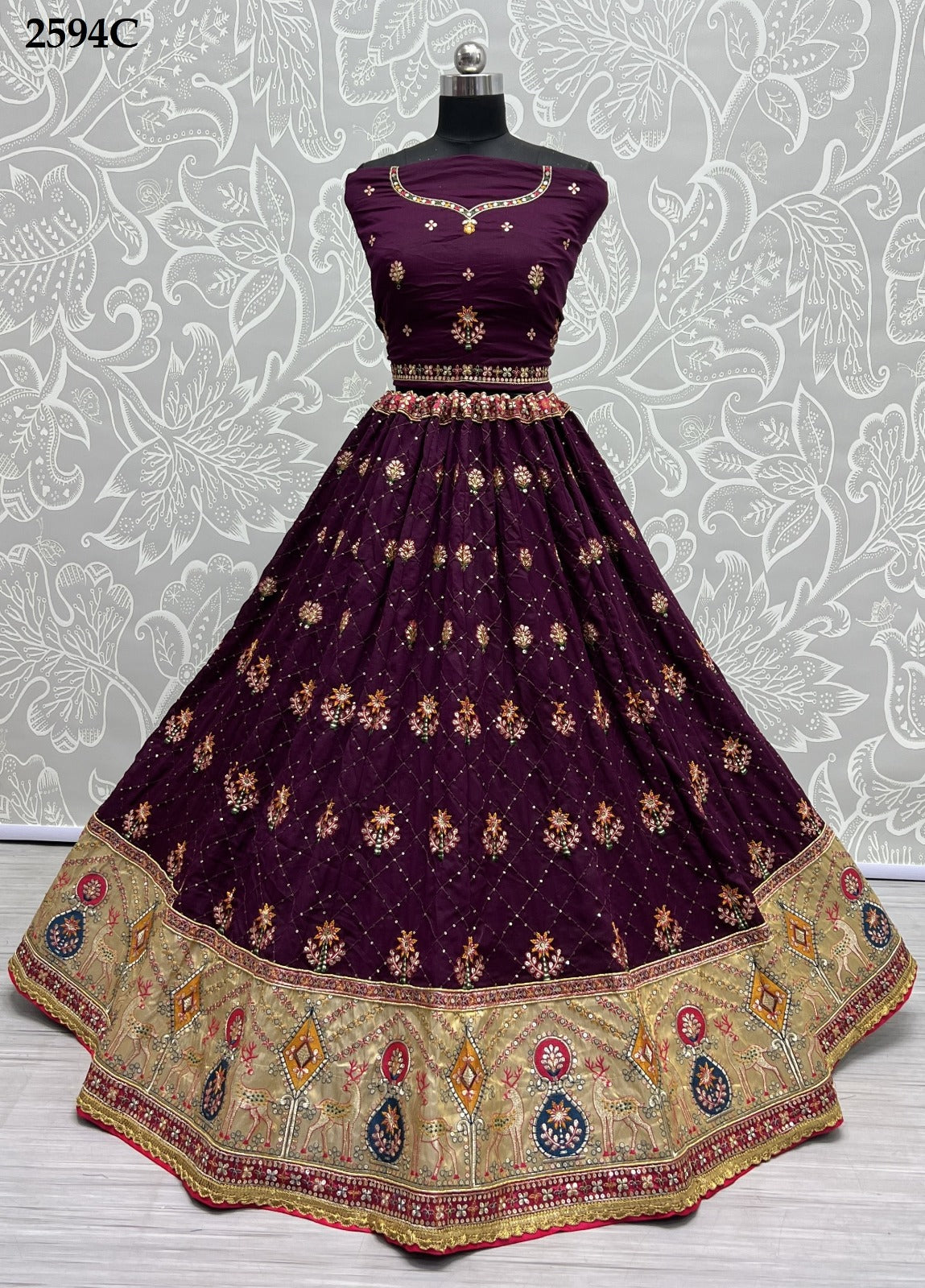 2594 Anjani Art Silk Lehenga Choli