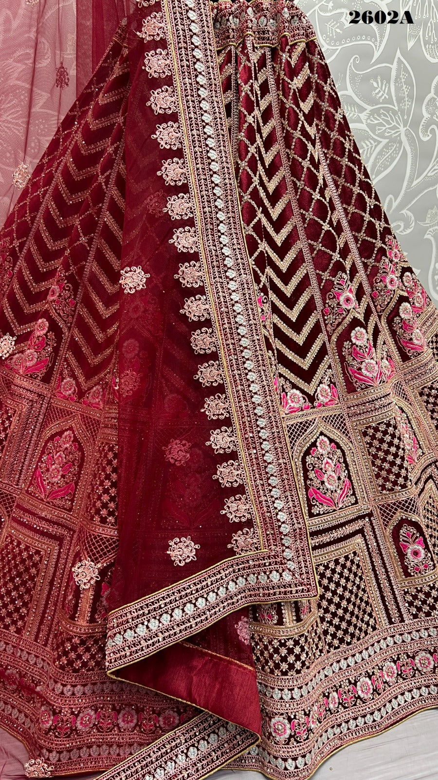 2602 Anjani Art Velvet Lehenga Choli