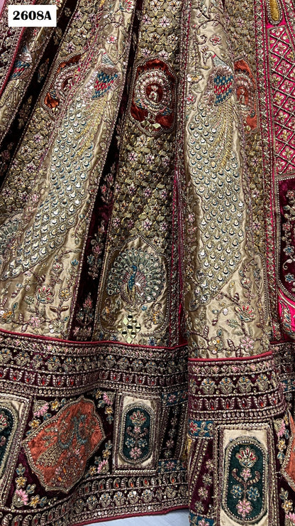 2608 Anjani Art Velvet Bridal Lehenga Choli
