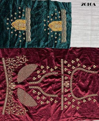 2610 Anjani Art Velvet Bridal Lehenga Choli
