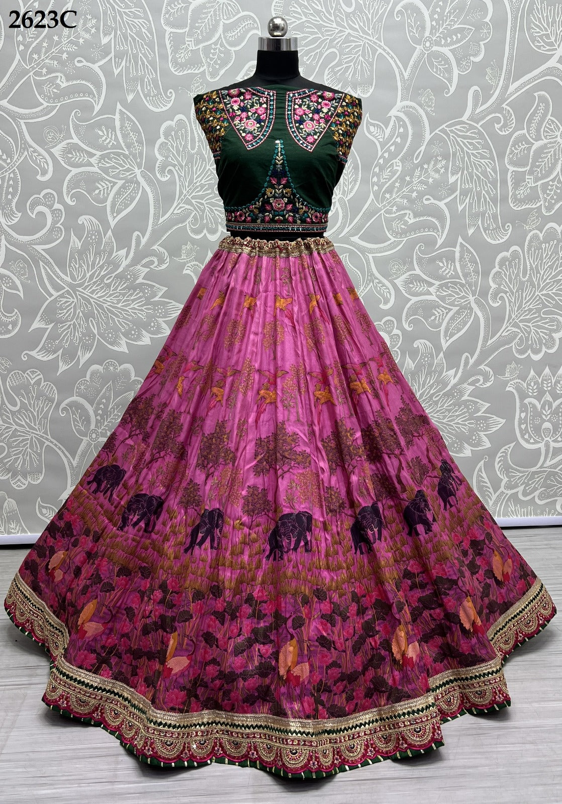 2623 Anjani Art Silk Lehenga Choli