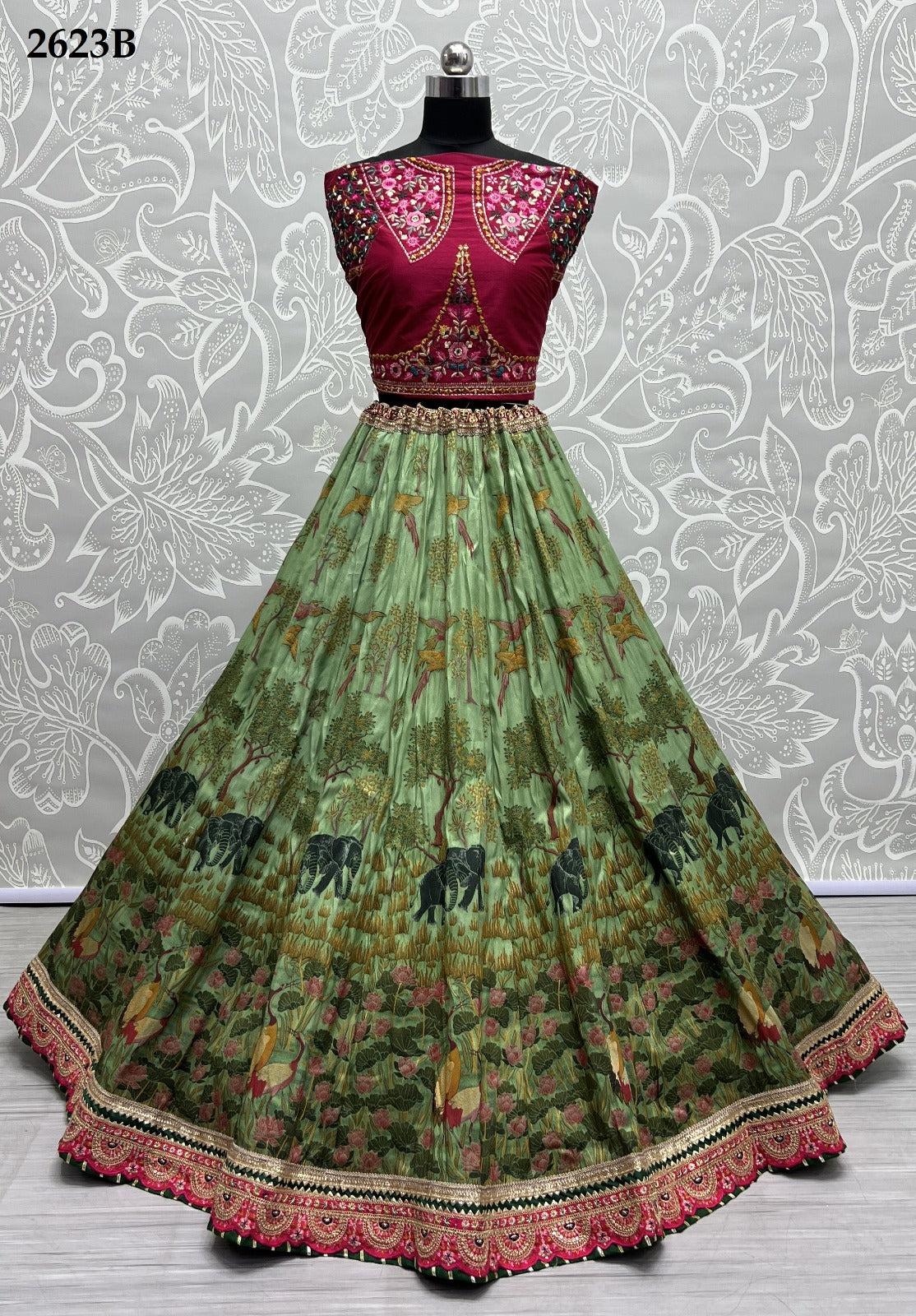 2623 Anjani Art Silk Lehenga Choli
