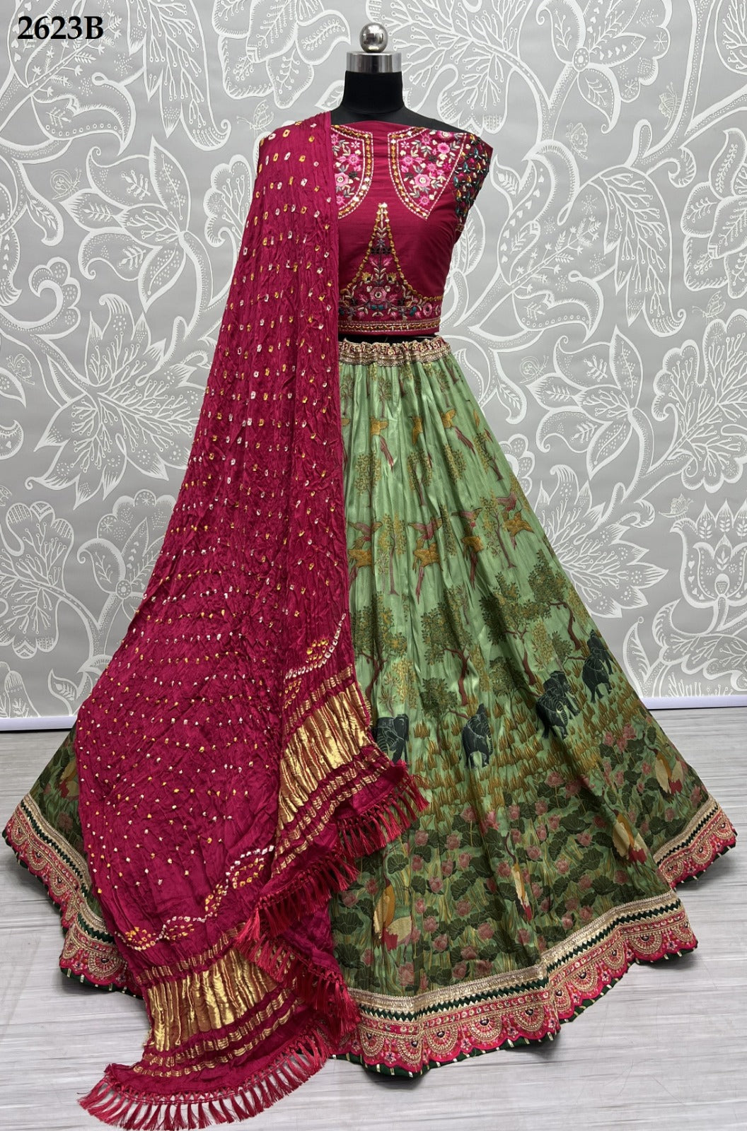 2623 Anjani Art Silk Lehenga Choli