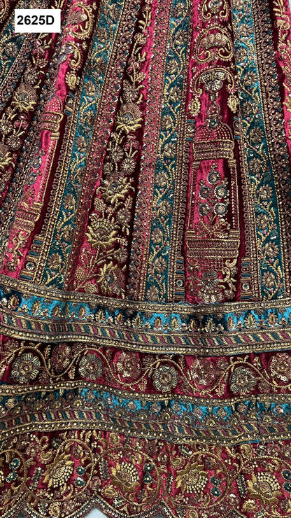 2625 Anjani Art Velvet Bridal Lehenga Choli