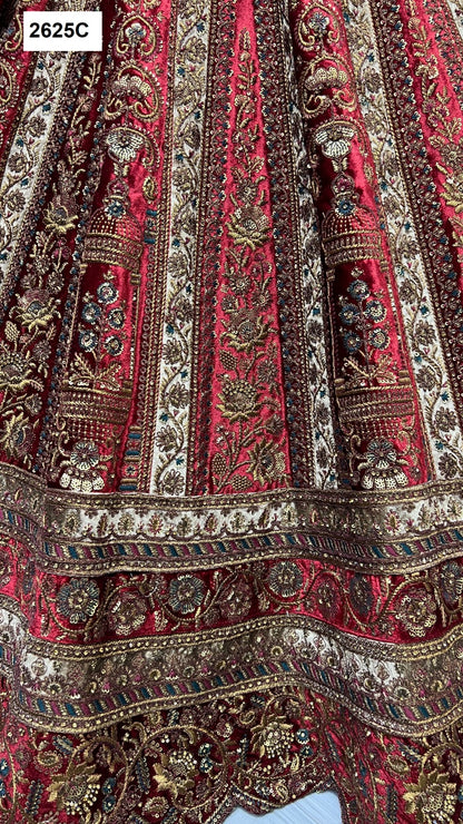 2625 Anjani Art Velvet Bridal Lehenga Choli