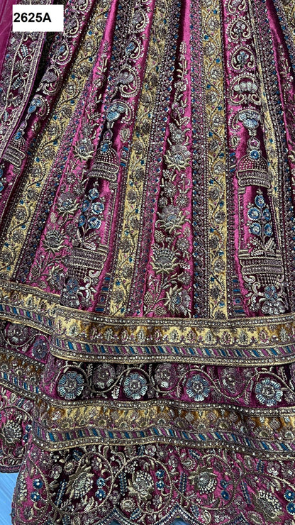 2625 Anjani Art Velvet Bridal Lehenga Choli
