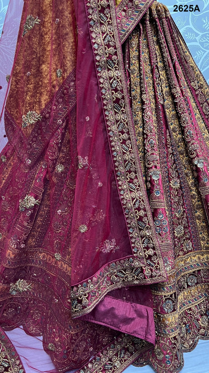 2625 Anjani Art Velvet Bridal Lehenga Choli