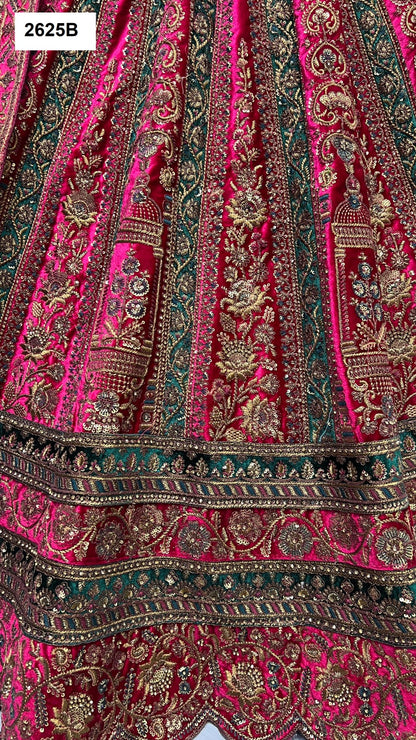 2625 Anjani Art Velvet Bridal Lehenga Choli