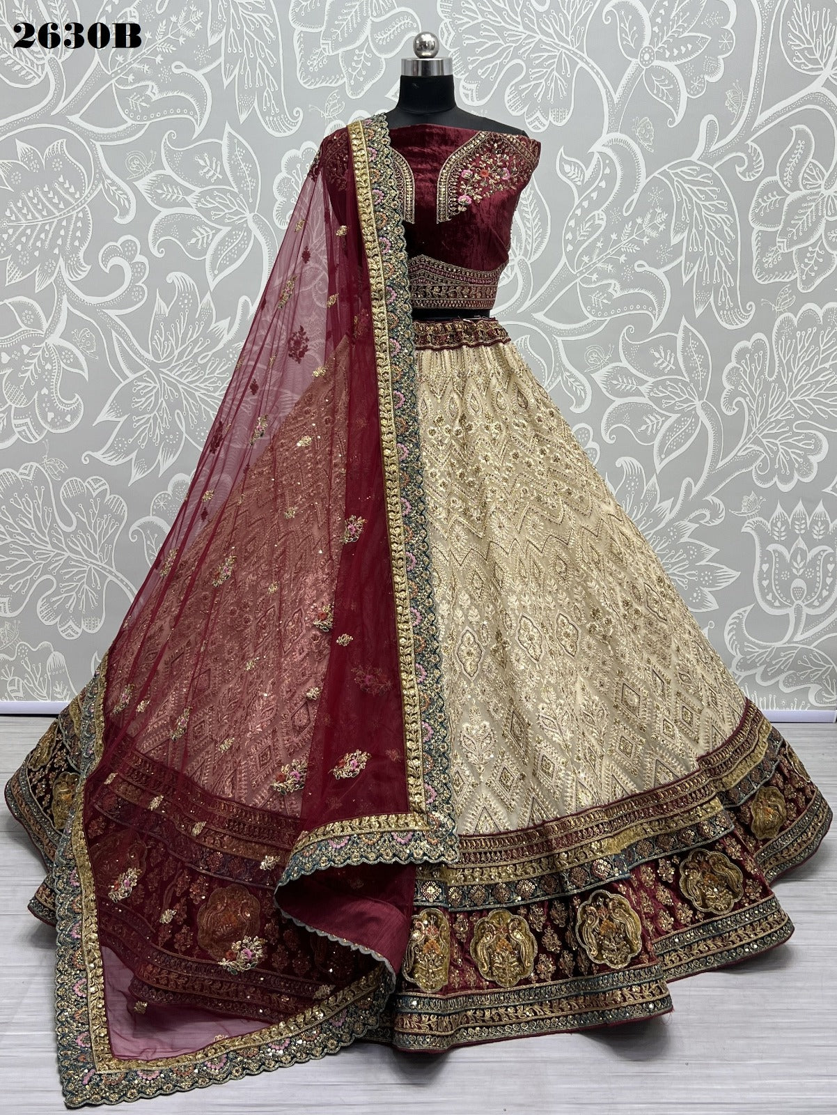 2630 Anjani Art Net Bridal Lehenga Choli