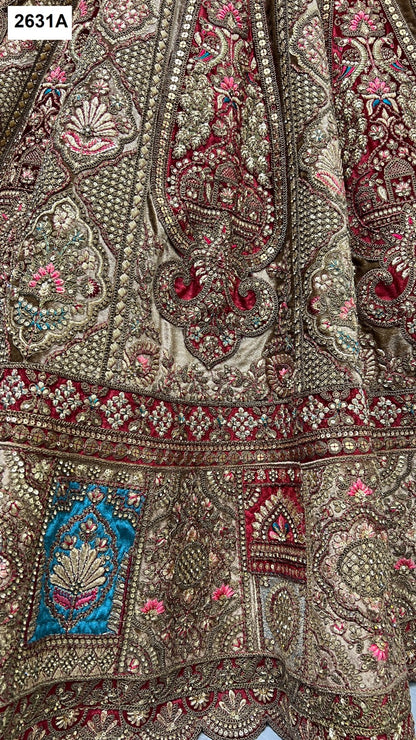 2631 Anjani Art Velvet Bridal Lehenga Choli