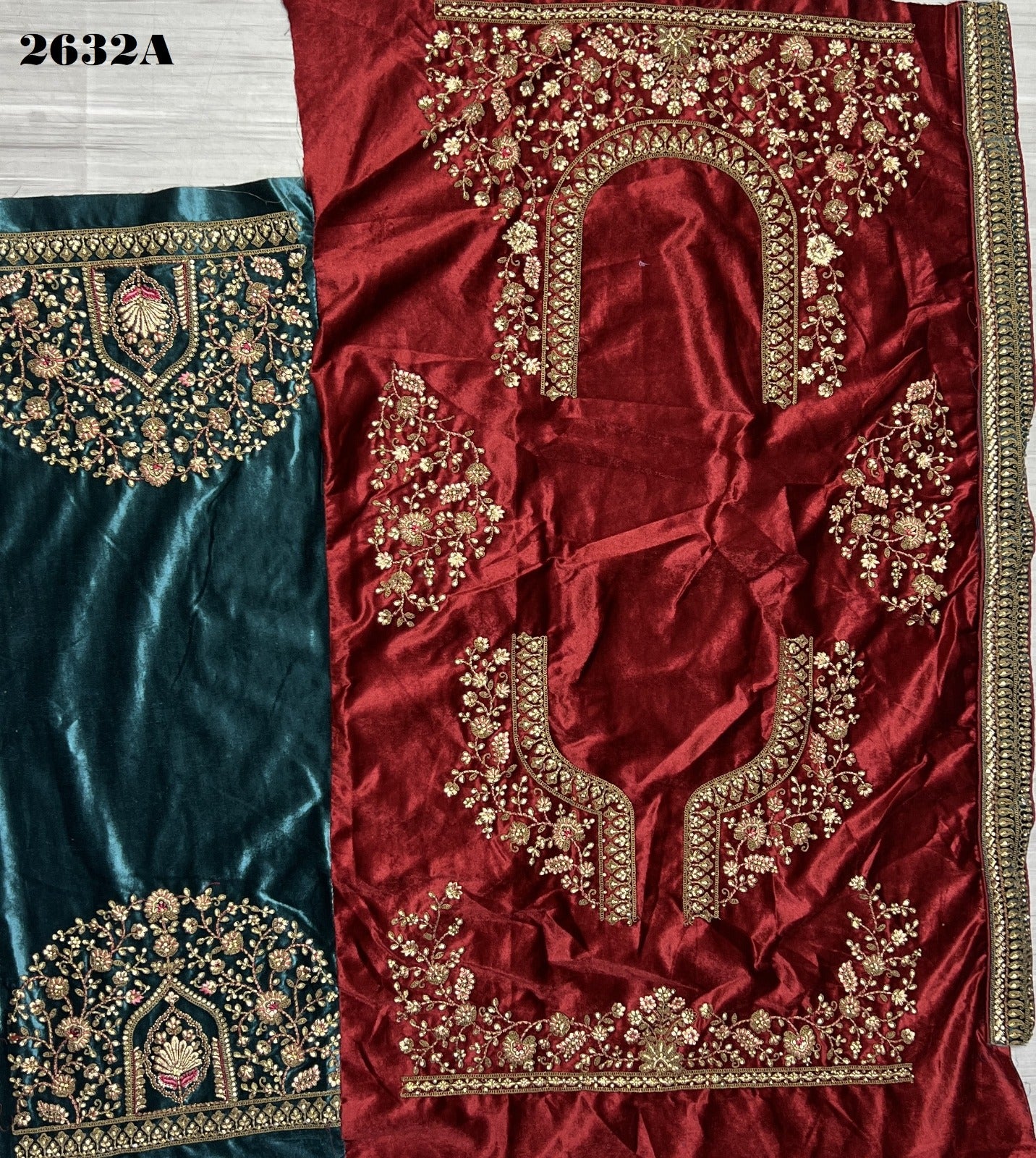 2632 Anjani Art Velvet Bridal Lehenga Choli