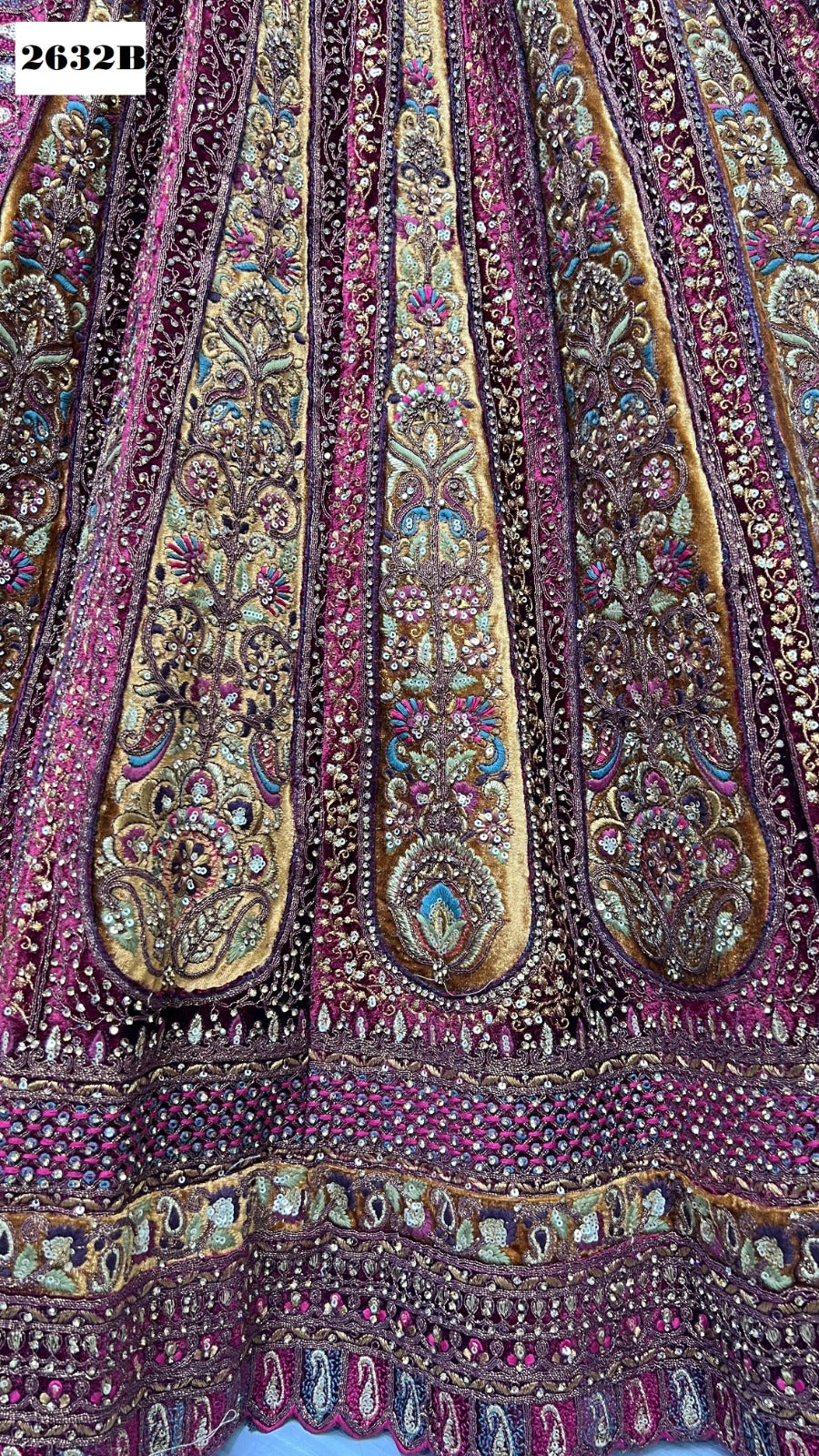 2632 Anjani Art Velvet Bridal Lehenga Choli