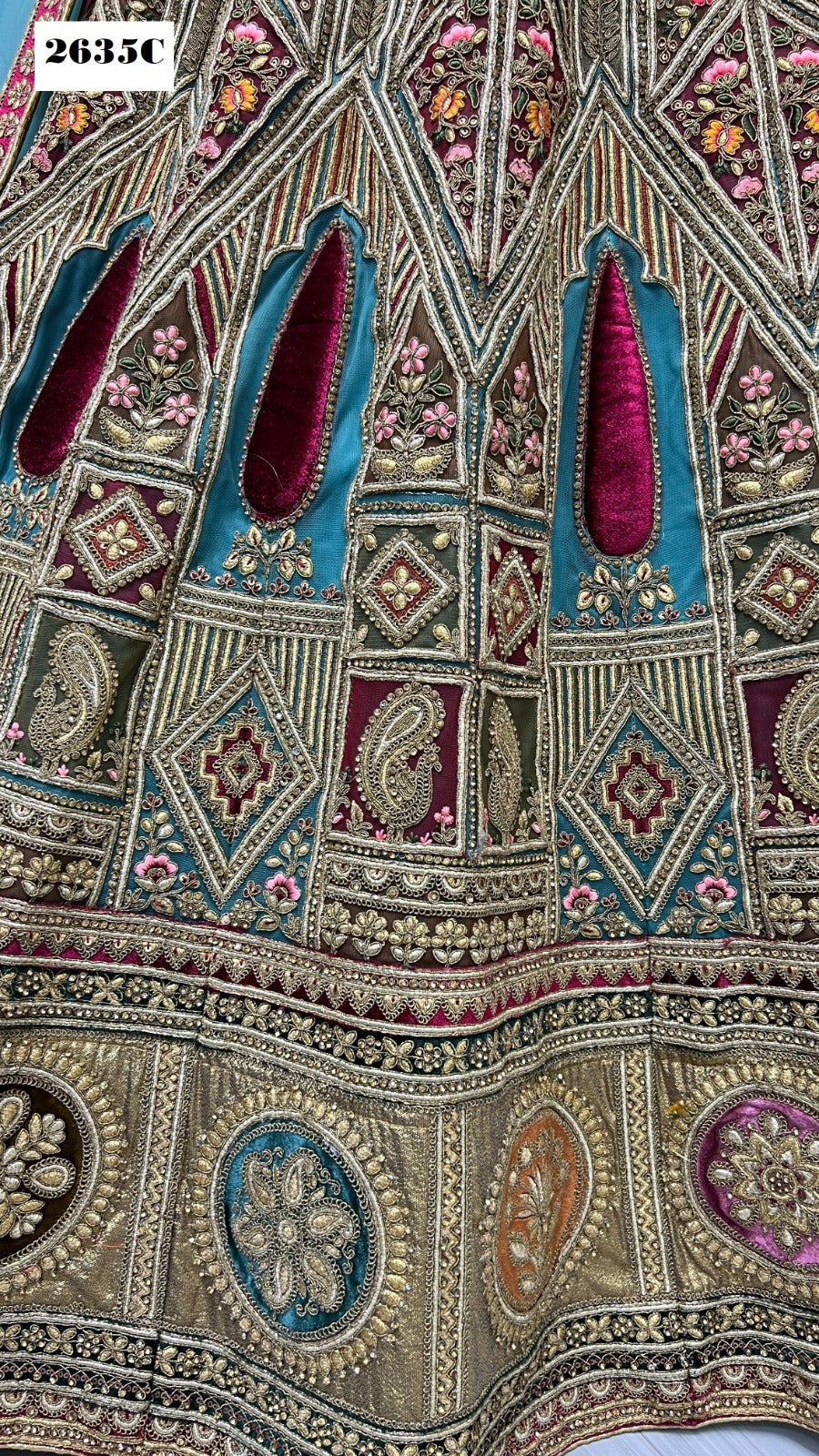 2635 Anjani Art Heavy Net Bridal Lehenga Choli