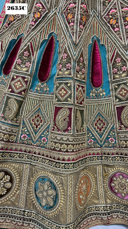 2635 Anjani Art Heavy Net Bridal Lehenga Choli