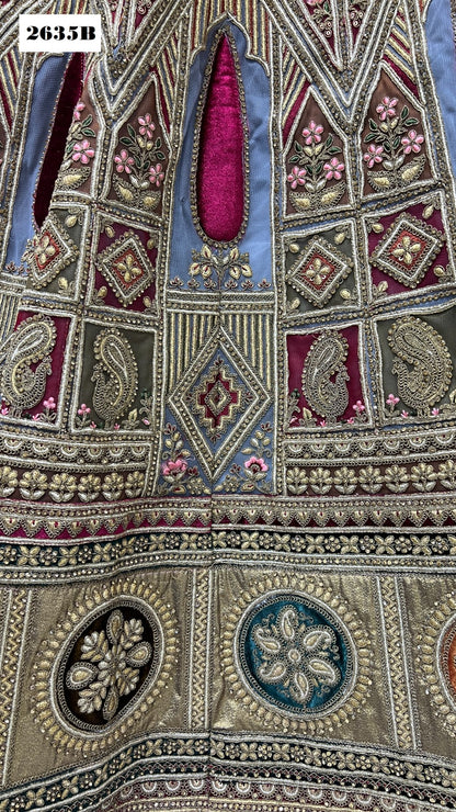 2635 Anjani Art Heavy Net Bridal Lehenga Choli