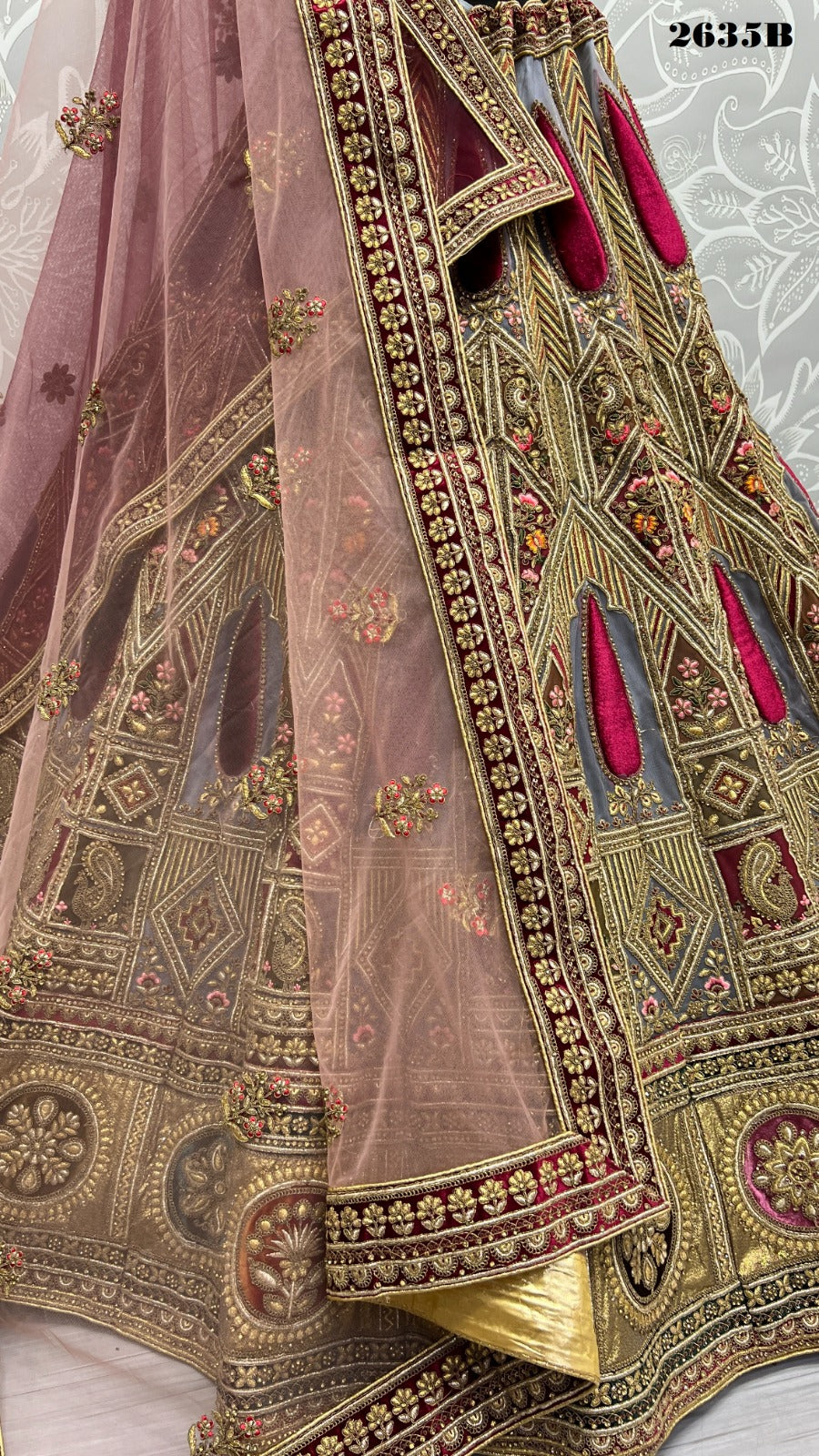 2635 Anjani Art Heavy Net Bridal Lehenga Choli