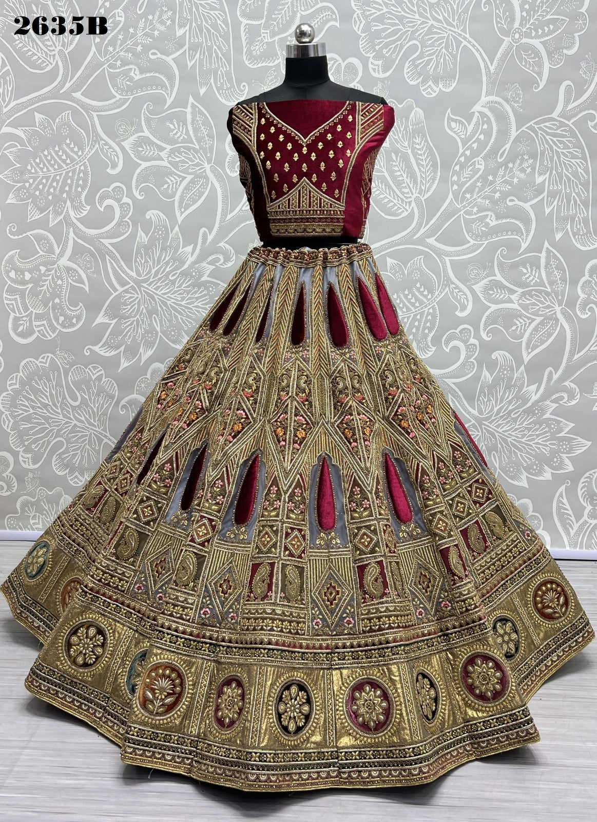 2635 Anjani Art Heavy Net Bridal Lehenga Choli