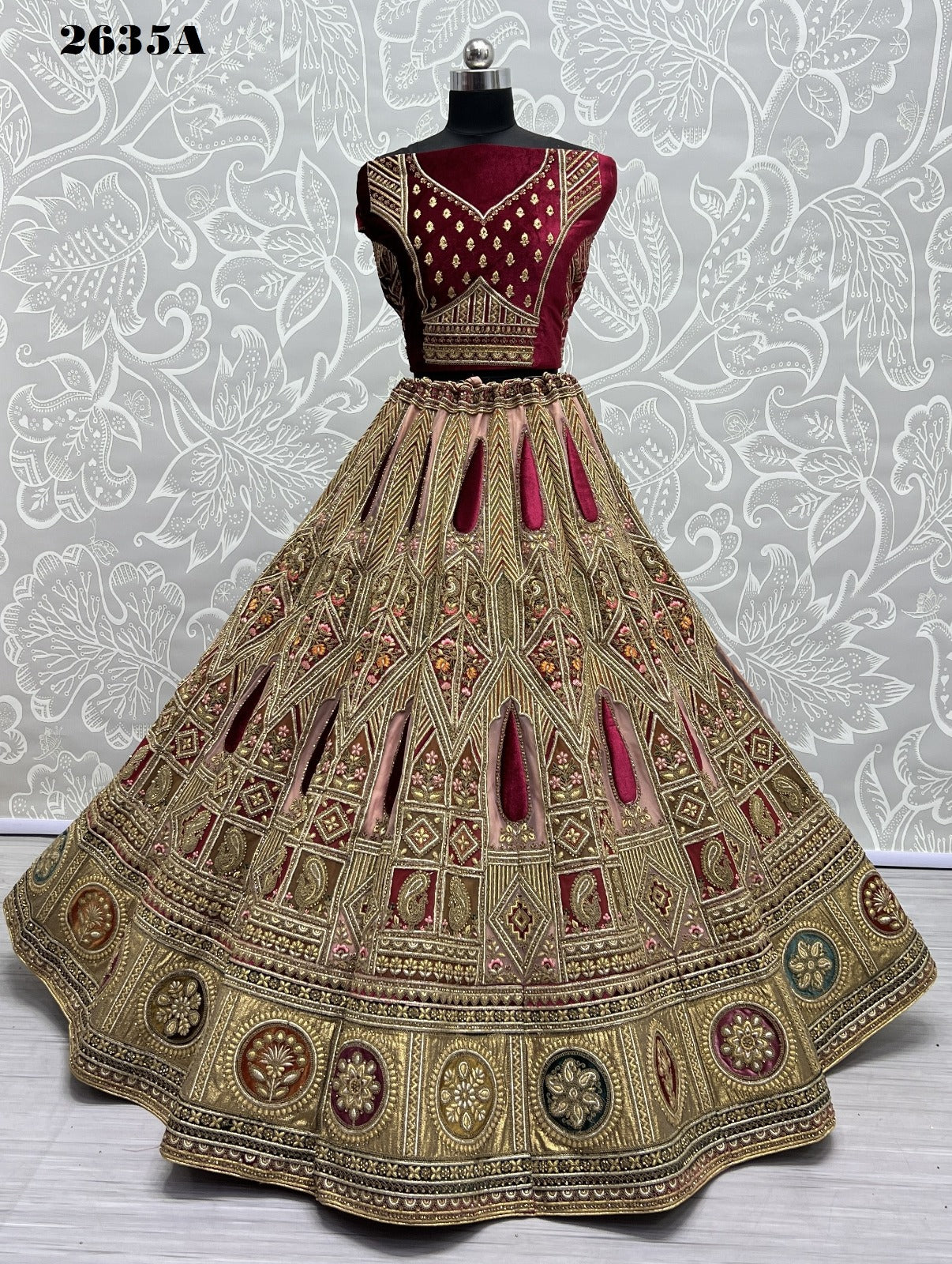 2635 Anjani Art Heavy Net Bridal Lehenga Choli