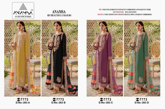 263 Anamsa Georgette Pakistani Salwar Suits