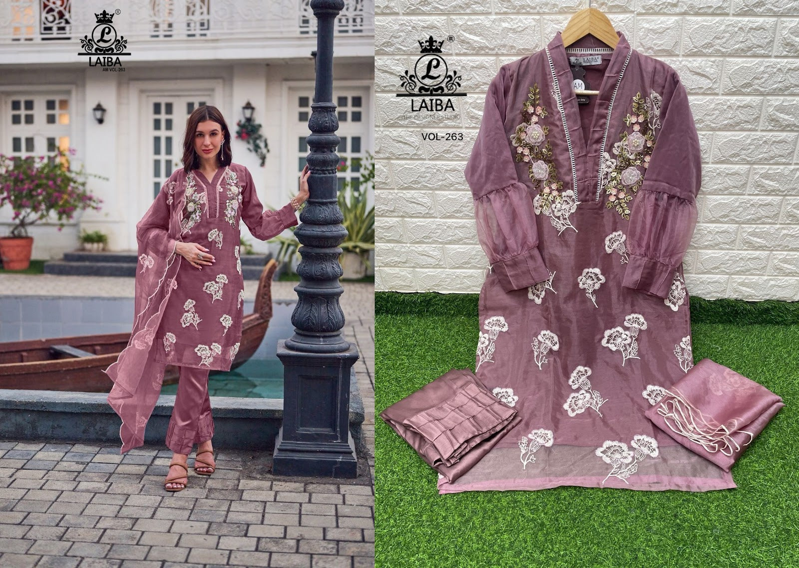 263 Laiba Organza Pakistani Readymade Suits