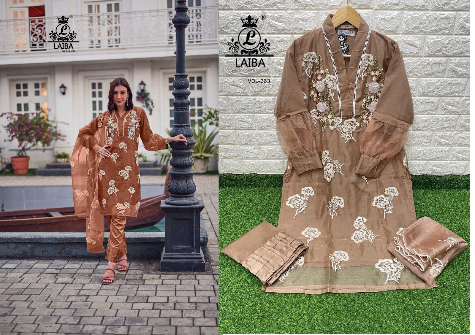 263 Laiba Organza Pakistani Readymade Suits