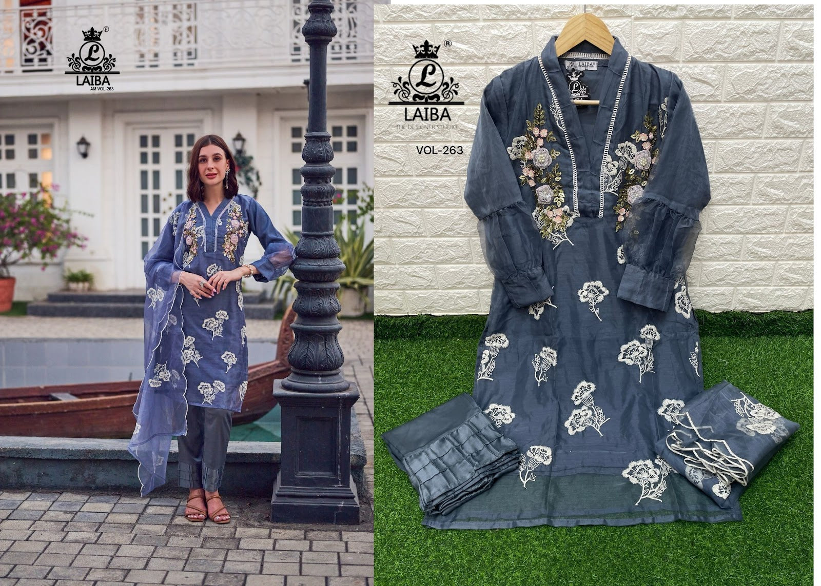 263 Laiba Organza Pakistani Readymade Suits