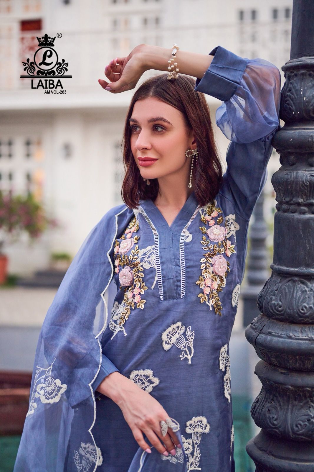 263 Laiba Organza Pakistani Readymade Suits