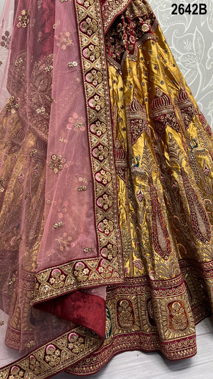 2642 Anjani Art Silk Bridal Lehenga Choli