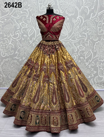 2642 Anjani Art Silk Bridal Lehenga Choli